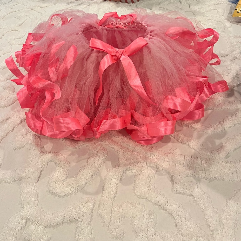 9-12 months custom pink tutu